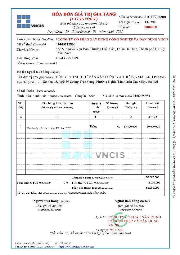 Công ty TNHH tư vấn xây dựng và TM Anh Phong Công trình Vinhome Smart City BIÊN BẢN 2