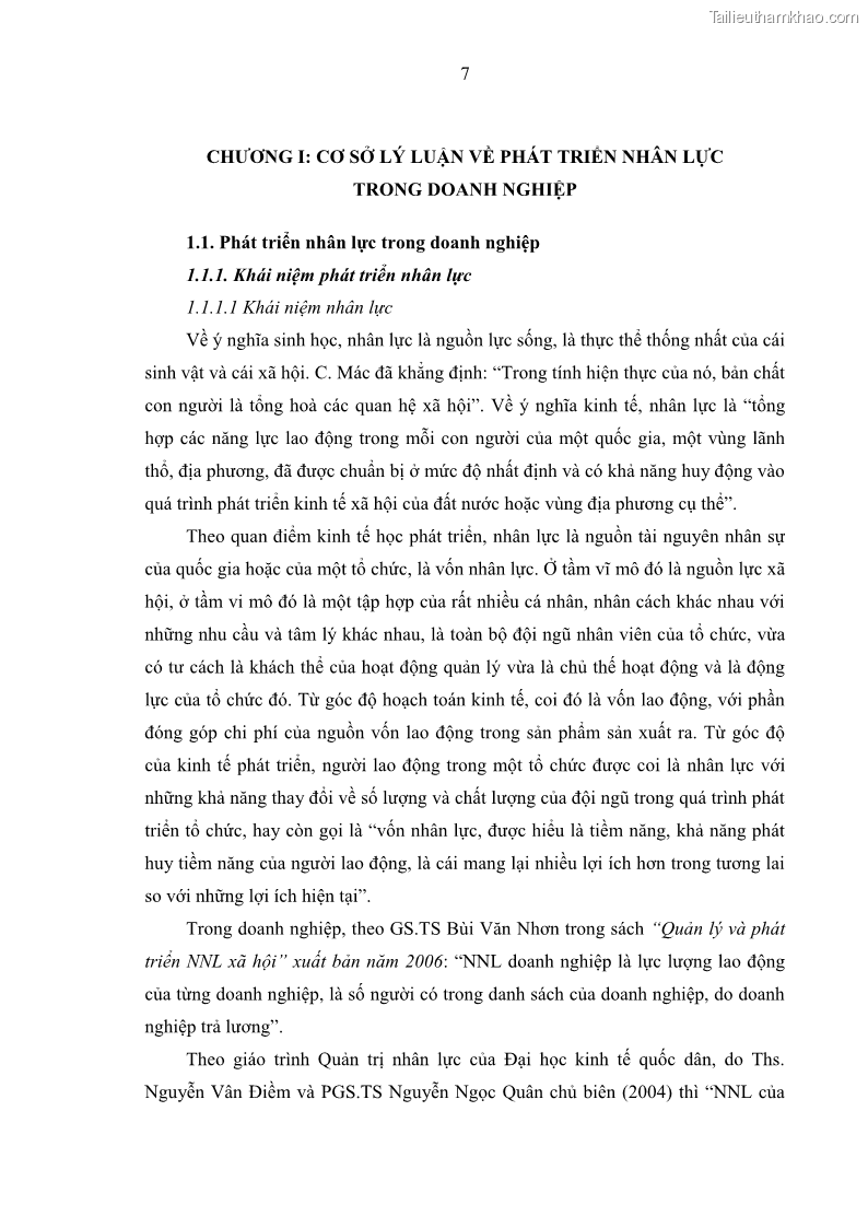 Luận văn thạc sĩ kinh tế Phát triển nhân lực tại Ngân hàng TMCP Quân đội MB - 2 Trang 15