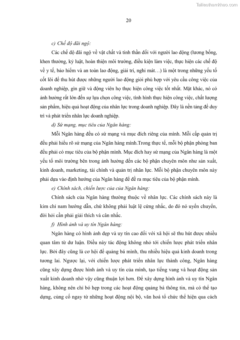 Luận văn thạc sĩ kinh tế Phát triển nhân lực tại Ngân hàng TMCP Quân đội MB - 3 Trang 28