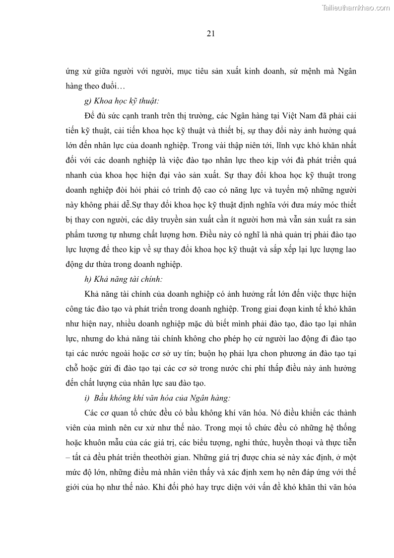 Luận văn thạc sĩ kinh tế Phát triển nhân lực tại Ngân hàng TMCP Quân đội MB - 3 Trang 29