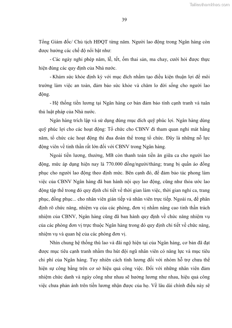 Luận văn thạc sĩ kinh tế Phát triển nhân lực tại Ngân hàng TMCP Quân đội MB - 4 Trang 47