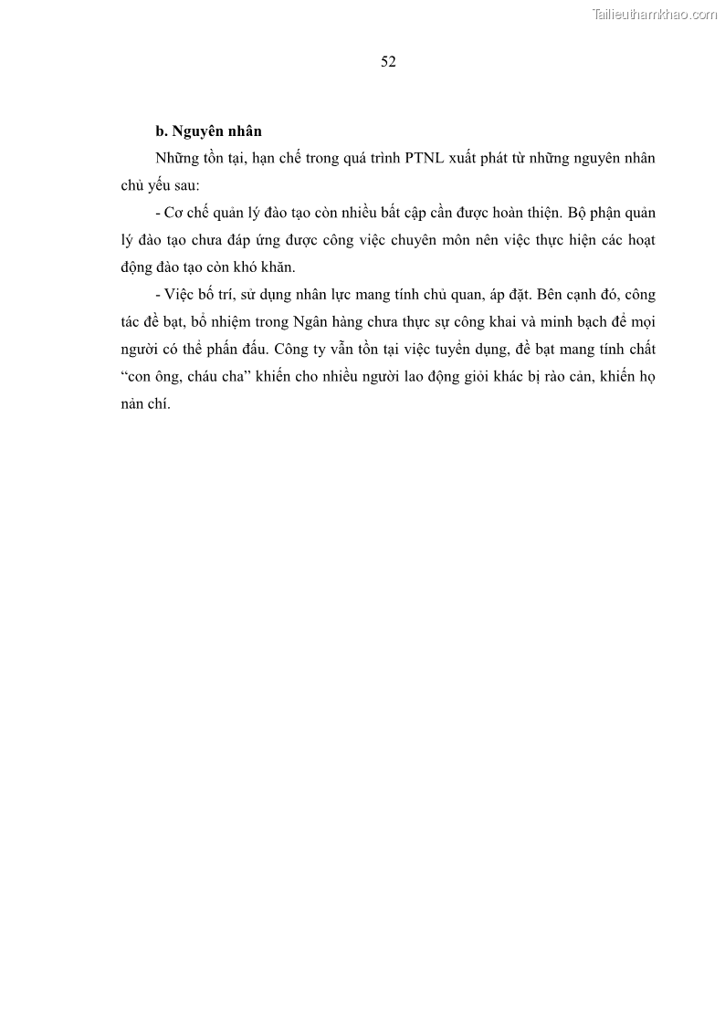 Luận văn thạc sĩ kinh tế Phát triển nhân lực tại Ngân hàng TMCP Quân đội MB - 5 Trang 60