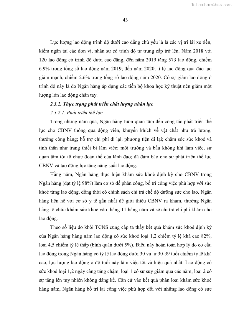 Luận văn thạc sĩ kinh tế Phát triển nhân lực tại Ngân hàng TMCP Quân đội MB - 5 Trang 51