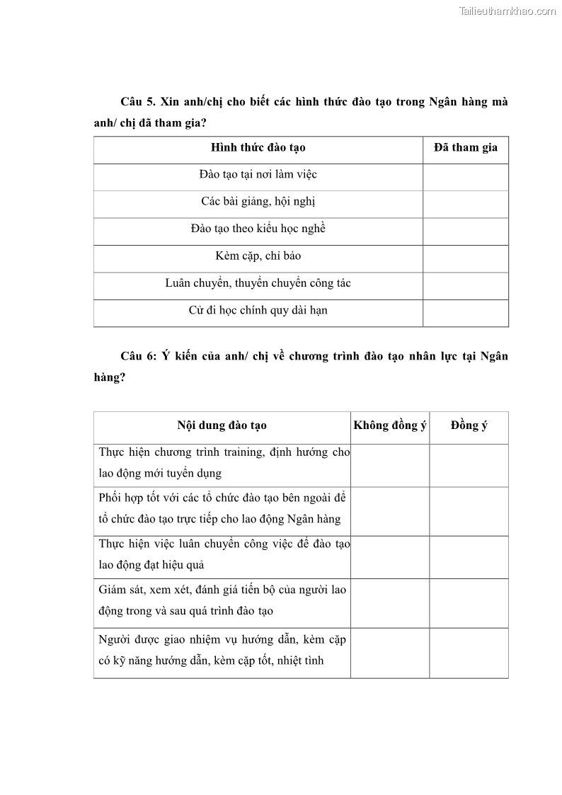 Luận văn thạc sĩ kinh tế Phát triển nhân lực tại Ngân hàng TMCP Quân đội MB - 7 Trang 82