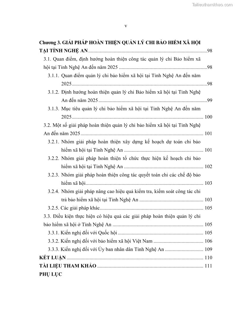 Luận văn thạc sĩ kinh tế Quản lý chi bảo hiểm xã hội tại Tỉnh Nghệ An - 1 Trang 7