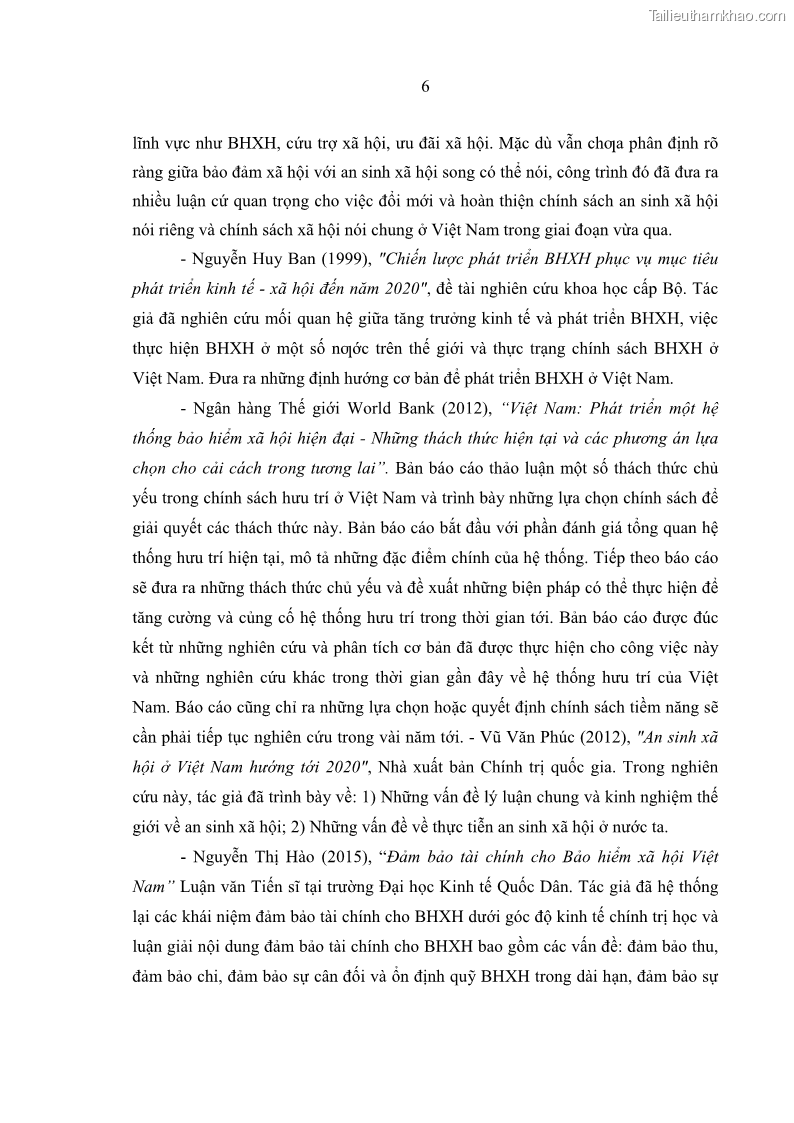 Luận văn thạc sĩ kinh tế Quản lý chi bảo hiểm xã hội tại Tỉnh Nghệ An - 2 Trang 16