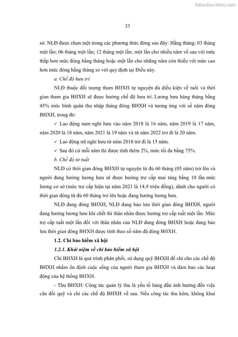 Luận văn thạc sĩ kinh tế Quản lý chi bảo hiểm xã hội tại Tỉnh Nghệ An - 4 Trang 43