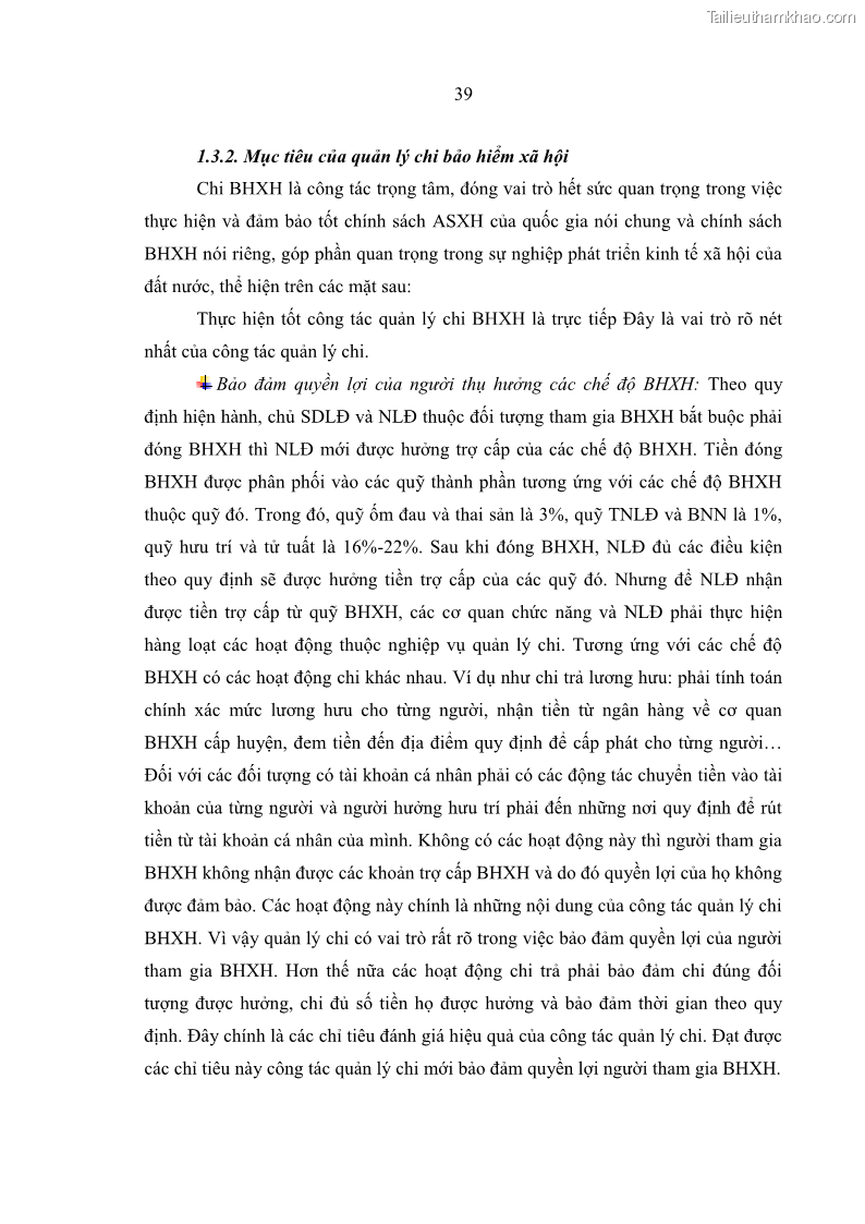 Luận văn thạc sĩ kinh tế Quản lý chi bảo hiểm xã hội tại Tỉnh Nghệ An - 5 Trang 49