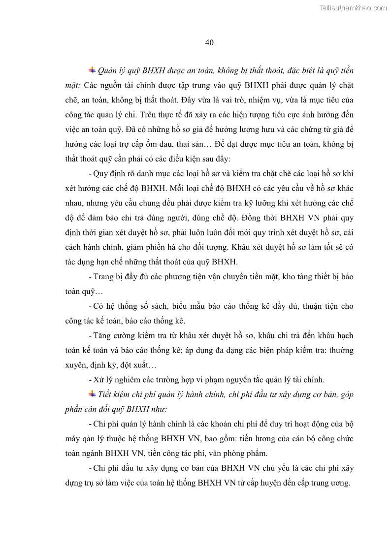 Luận văn thạc sĩ kinh tế Quản lý chi bảo hiểm xã hội tại Tỉnh Nghệ An - 5 Trang 50