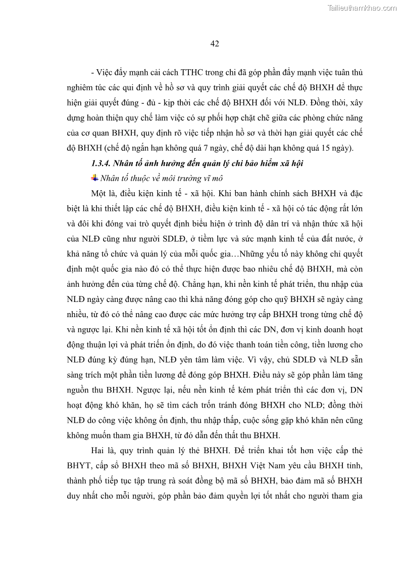Luận văn thạc sĩ kinh tế Quản lý chi bảo hiểm xã hội tại Tỉnh Nghệ An - 5 Trang 52