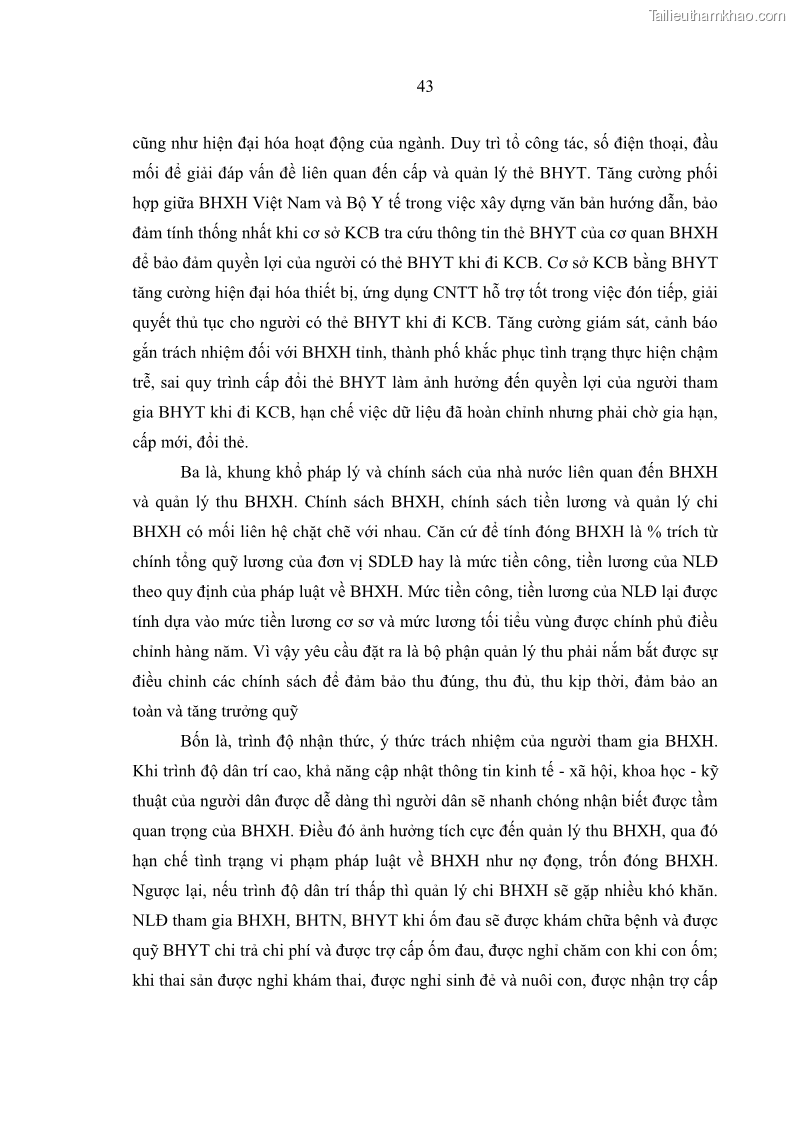Luận văn thạc sĩ kinh tế Quản lý chi bảo hiểm xã hội tại Tỉnh Nghệ An - 5 Trang 53