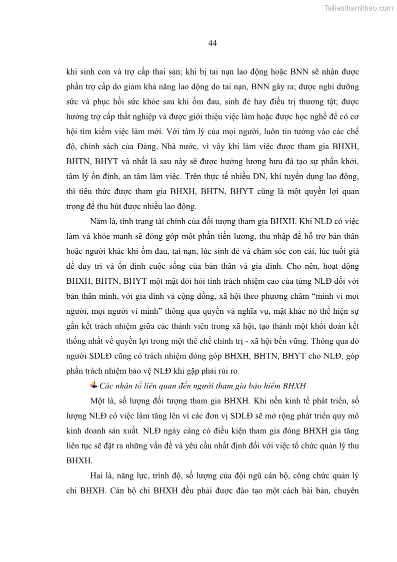 Luận văn thạc sĩ kinh tế Quản lý chi bảo hiểm xã hội tại Tỉnh Nghệ An - 5 Trang 54