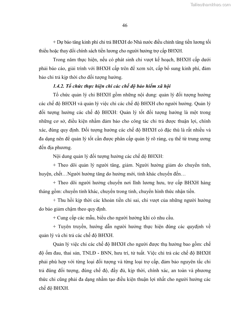 Luận văn thạc sĩ kinh tế Quản lý chi bảo hiểm xã hội tại Tỉnh Nghệ An - 5 Trang 56