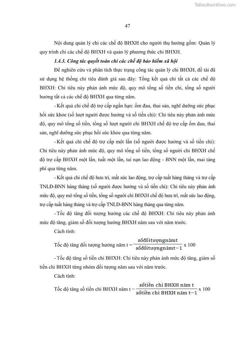 Luận văn thạc sĩ kinh tế Quản lý chi bảo hiểm xã hội tại Tỉnh Nghệ An - 5 Trang 57