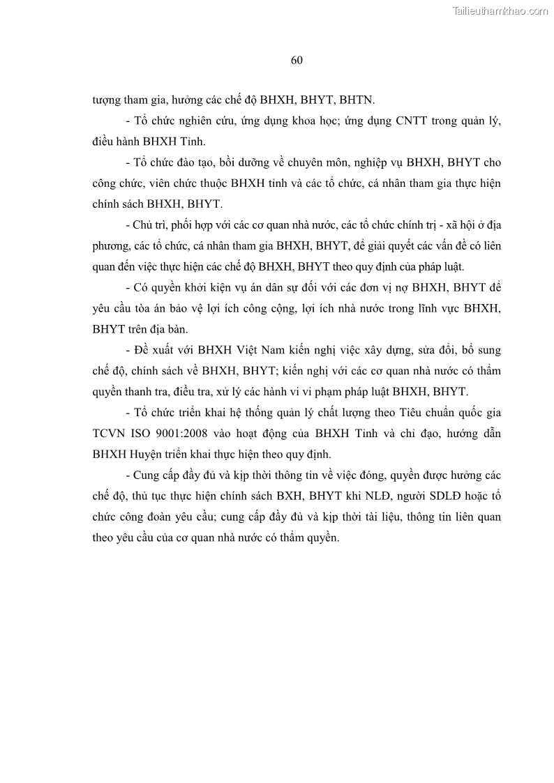 Luận văn thạc sĩ kinh tế Quản lý chi bảo hiểm xã hội tại Tỉnh Nghệ An - 6 Trang 70