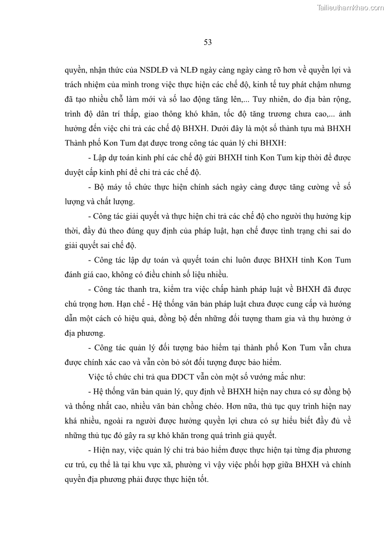 Luận văn thạc sĩ kinh tế Quản lý chi bảo hiểm xã hội tại Tỉnh Nghệ An - 6 Trang 63