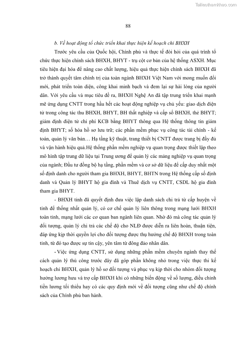 Luận văn thạc sĩ kinh tế Quản lý chi bảo hiểm xã hội tại Tỉnh Nghệ An - 9 Trang 98