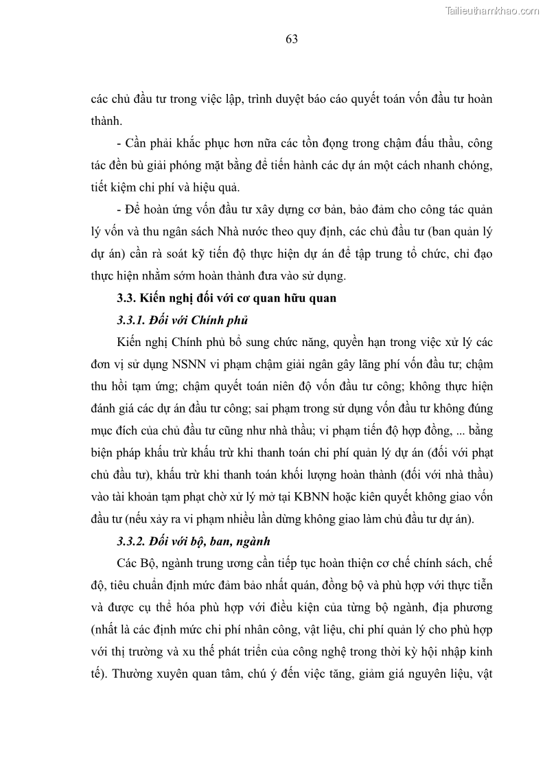 Luận văn thạc sĩ kinh tế Quản lý chi đầu tư xây dựng cơ bản từ nguồn vốn ngân sách nhà nước tại Bộ Thông tin và Truyền thông - 7 Trang 73