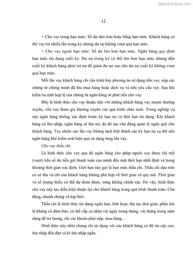 Luận văn thạc sĩ kinh tế Quản lý cho vay khách hàng cá nhân trong lĩnh vực chăn nuôi tại Ngân hàng Nông nghiệp và Phát triển nông thôn Việt Nam - Chi nhánh tỉnh Hà Nam - 2 Trang 22