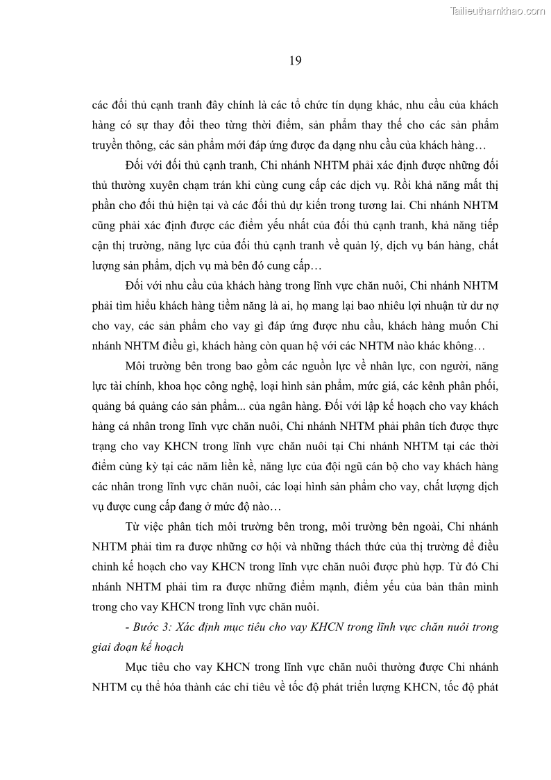 Luận văn thạc sĩ kinh tế Quản lý cho vay khách hàng cá nhân trong lĩnh vực chăn nuôi tại Ngân hàng Nông nghiệp và Phát triển nông thôn Việt Nam - Chi nhánh tỉnh Hà Nam - 3 Trang 29