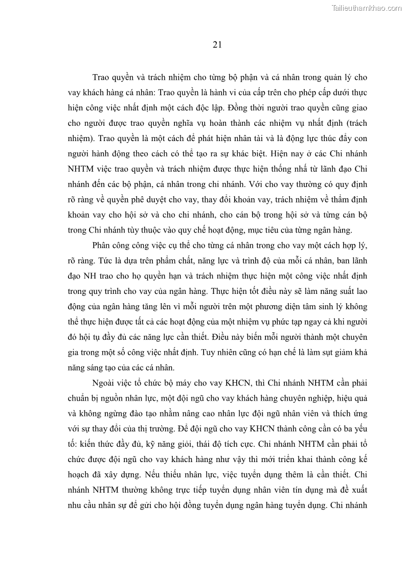 Luận văn thạc sĩ kinh tế Quản lý cho vay khách hàng cá nhân trong lĩnh vực chăn nuôi tại Ngân hàng Nông nghiệp và Phát triển nông thôn Việt Nam - Chi nhánh tỉnh Hà Nam - 3 Trang 31