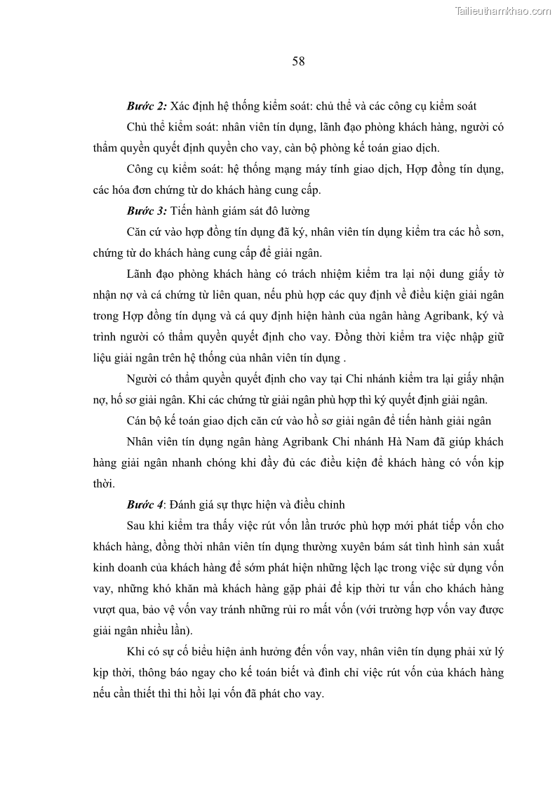 Luận văn thạc sĩ kinh tế Quản lý cho vay khách hàng cá nhân trong lĩnh vực chăn nuôi tại Ngân hàng Nông nghiệp và Phát triển nông thôn Việt Nam - Chi nhánh tỉnh Hà Nam - 6 Trang 68