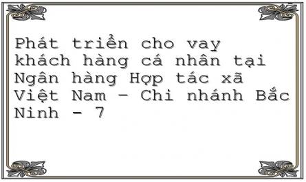 Thực Trạng Phát Triển Cho Vay Khách Hàng Cá Nhân Của Ngân Hàng Hợp Tác Xã Việt Nam Chi Nhánh