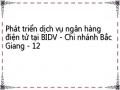 Phát triển dịch vụ ngân hàng điện tử tại BIDV - Chi nhánh Bắc Giang - 12