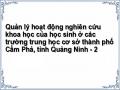 Quản lý hoạt động nghiên cứu khoa học của học sinh ở các trường trung học cơ sở thành phố Cẩm Phả, tỉnh Quảng Ninh - 2