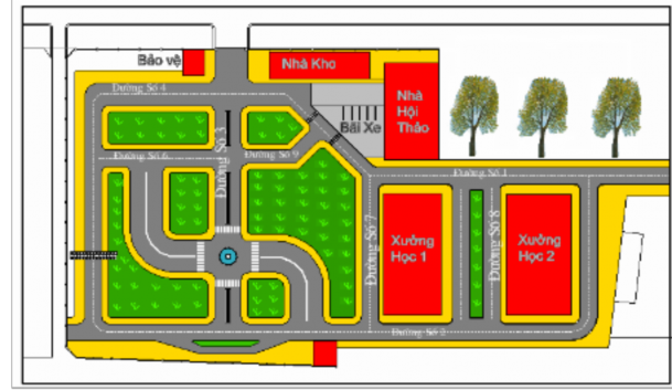 Hình ảnh Sa hình thực hành luật GTĐB cho học sinh THCS 2 4 6 2 Nhà hội thảo bao 1