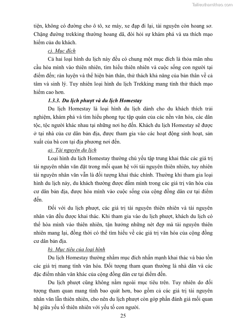 Khóa luận tốt nghiệp văn hóa du lịch Tìm hiểu loại hình du lịch phượt trong giới trẻ hiện nay – Khảo sát qua một số điểm du lịch tiêu biểu tại Tây Bắc - 3 Trang 25