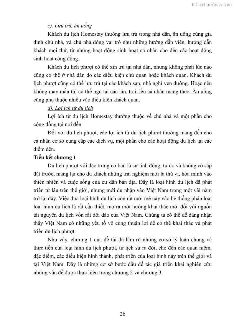 Khóa luận tốt nghiệp văn hóa du lịch Tìm hiểu loại hình du lịch phượt trong giới trẻ hiện nay – Khảo sát qua một số điểm du lịch tiêu biểu tại Tây Bắc - 3 Trang 26