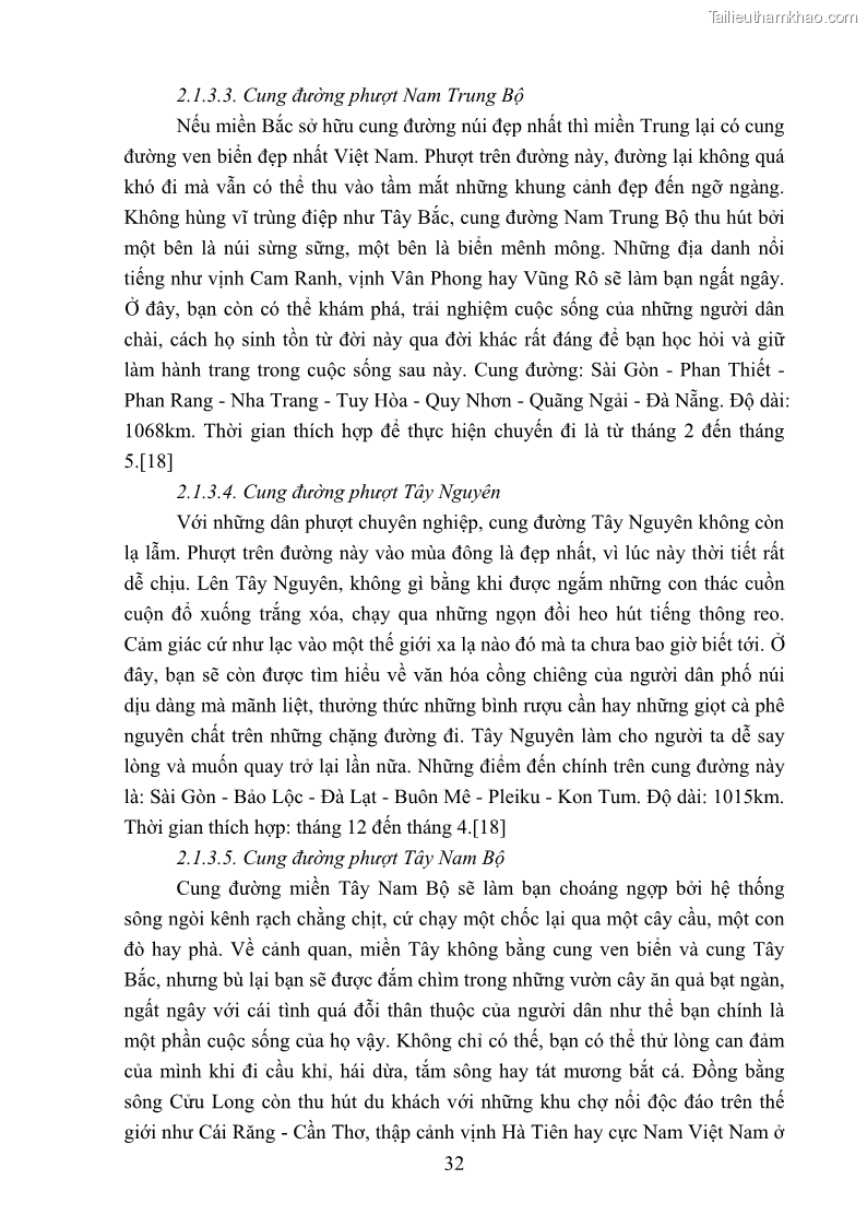 Khóa luận tốt nghiệp văn hóa du lịch Tìm hiểu loại hình du lịch phượt trong giới trẻ hiện nay – Khảo sát qua một số điểm du lịch tiêu biểu tại Tây Bắc - 3 Trang 32