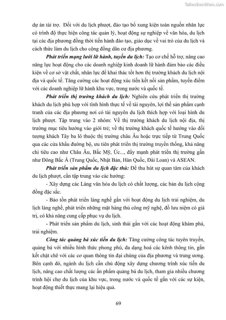 Khóa luận tốt nghiệp văn hóa du lịch Tìm hiểu loại hình du lịch phượt trong giới trẻ hiện nay – Khảo sát qua một số điểm du lịch tiêu biểu tại Tây Bắc - 6 Trang 69