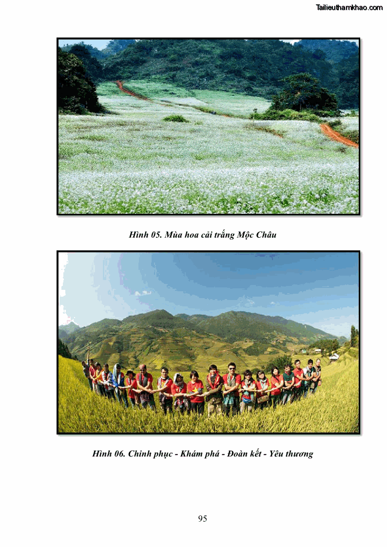 Khóa luận tốt nghiệp văn hóa du lịch Tìm hiểu loại hình du lịch phượt trong giới trẻ hiện nay – Khảo sát qua một số điểm du lịch tiêu biểu tại Tây Bắc - 8 Trang 95