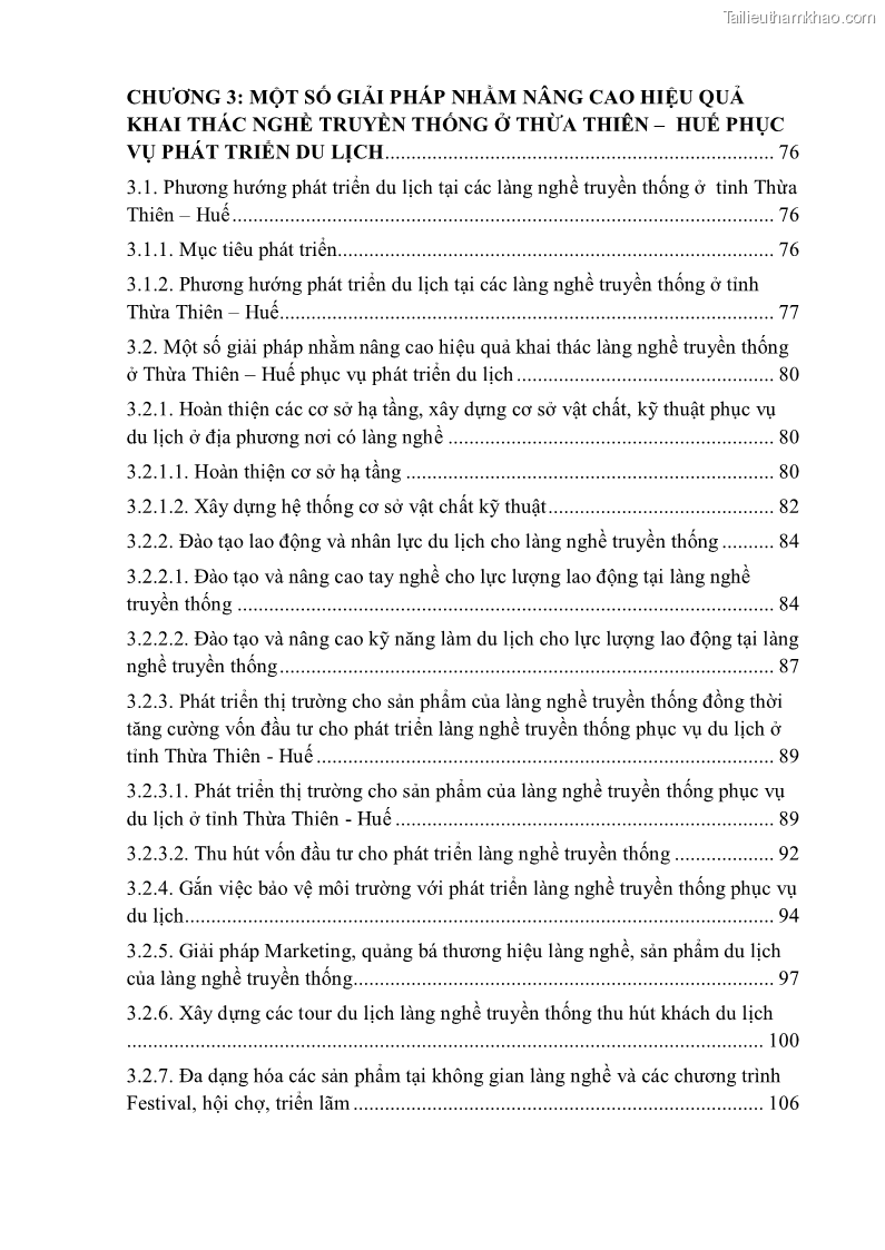 Khóa luận tốt nghiệp văn hóa du lịch Tìm hiểu một số làng nghề truyền thống tiêu biểu ở tỉnh Thừa Thiên – Huế phục vụ phát triển du lịch - 1 Trang 10