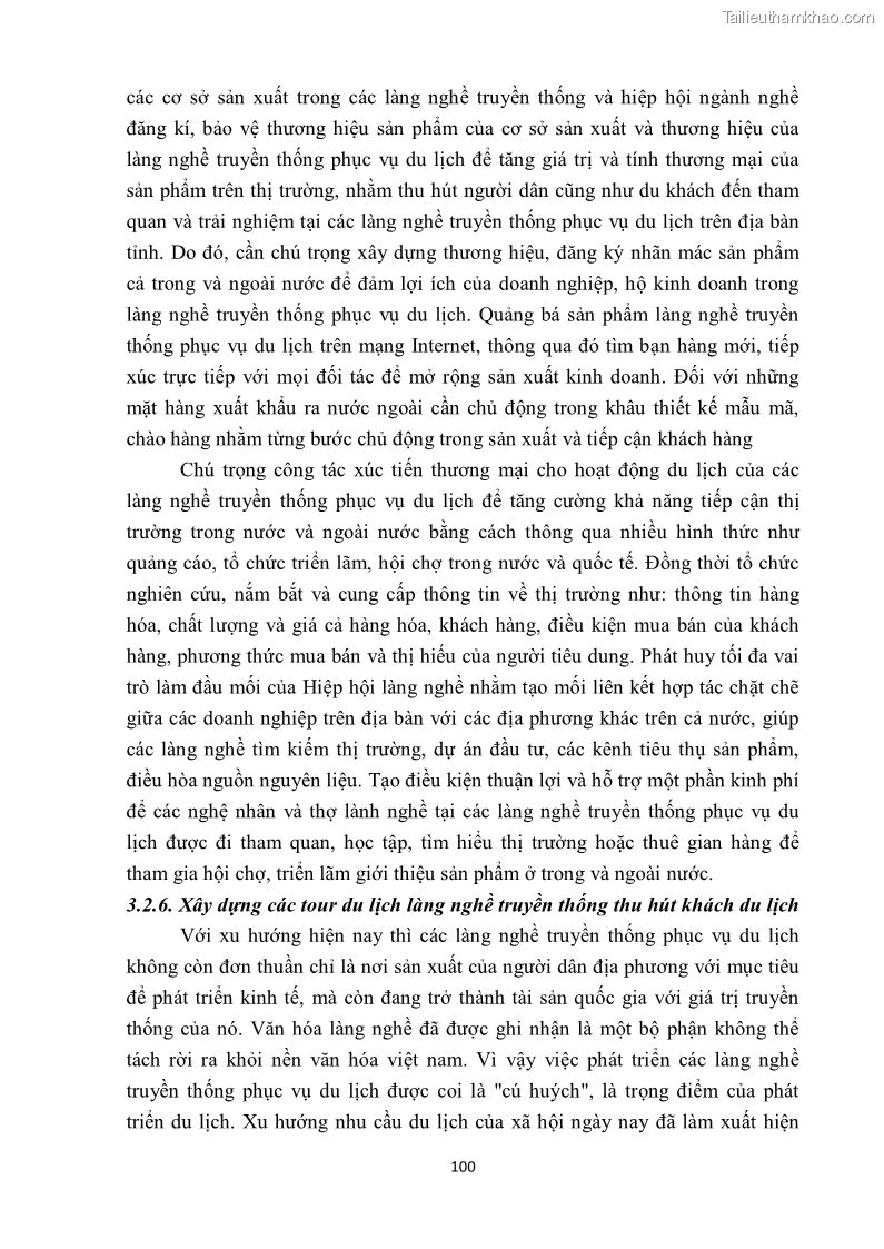 Khóa luận tốt nghiệp văn hóa du lịch Tìm hiểu một số làng nghề truyền thống tiêu biểu ở tỉnh Thừa Thiên – Huế phục vụ phát triển du lịch - 10 Trang 111