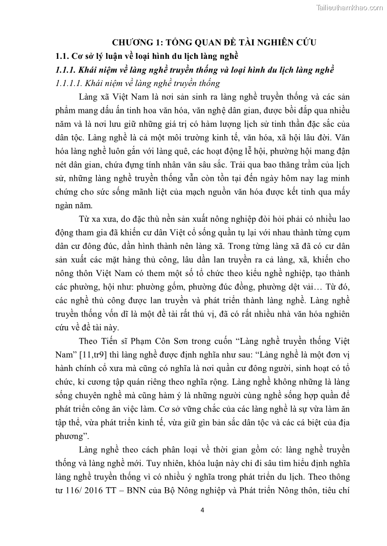 Khóa luận tốt nghiệp văn hóa du lịch Tìm hiểu một số làng nghề truyền thống tiêu biểu ở tỉnh Thừa Thiên – Huế phục vụ phát triển du lịch - 2 Trang 15