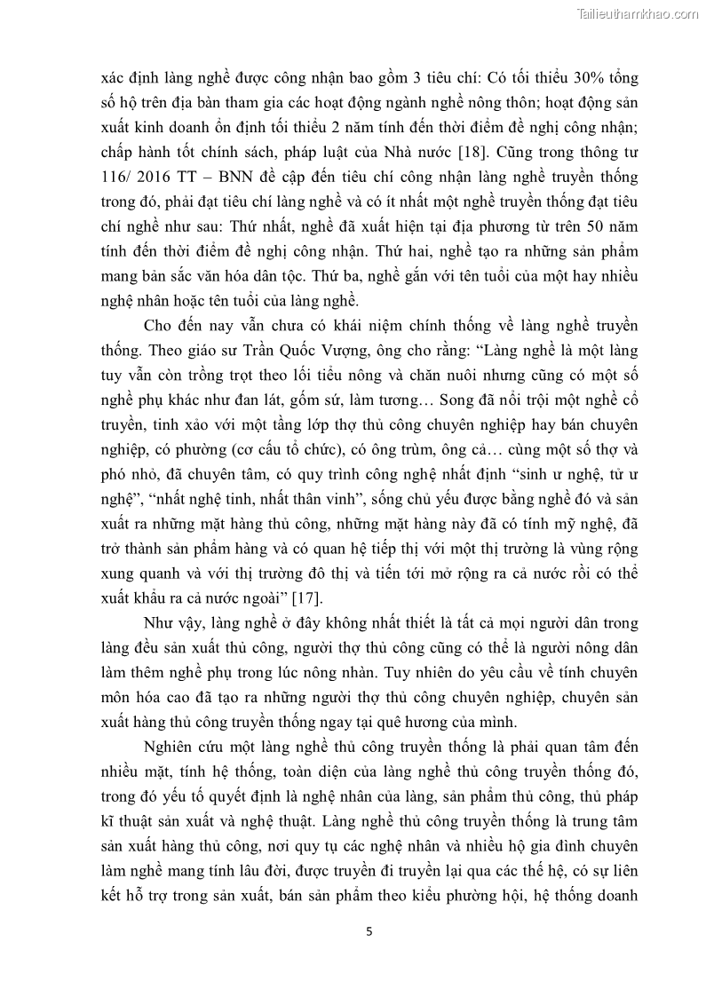 Khóa luận tốt nghiệp văn hóa du lịch Tìm hiểu một số làng nghề truyền thống tiêu biểu ở tỉnh Thừa Thiên – Huế phục vụ phát triển du lịch - 2 Trang 16