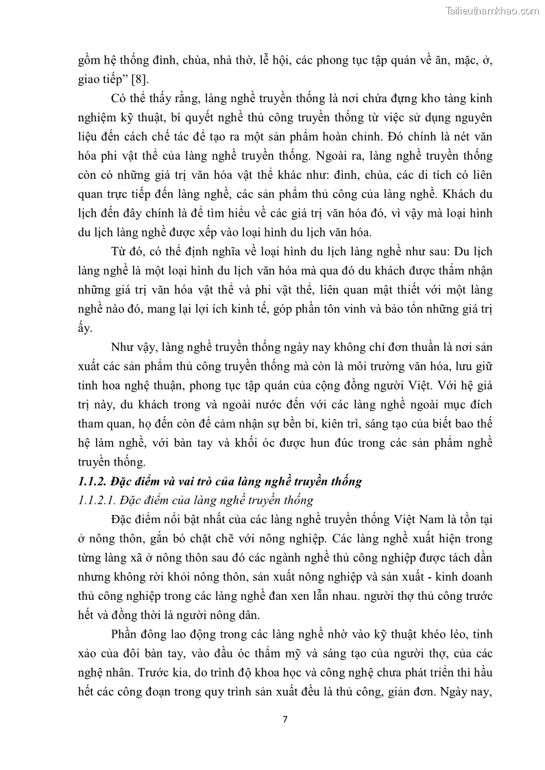 Khóa luận tốt nghiệp văn hóa du lịch Tìm hiểu một số làng nghề truyền thống tiêu biểu ở tỉnh Thừa Thiên – Huế phục vụ phát triển du lịch - 2 Trang 18