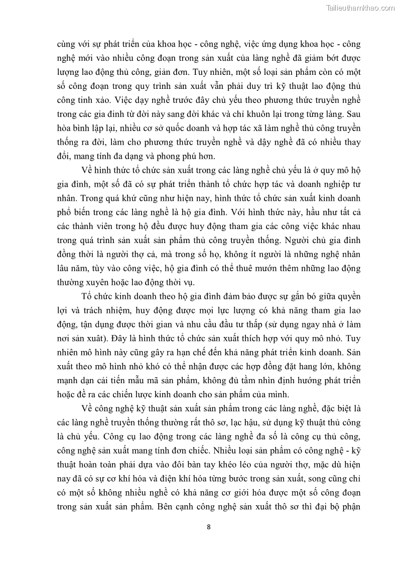 Khóa luận tốt nghiệp văn hóa du lịch Tìm hiểu một số làng nghề truyền thống tiêu biểu ở tỉnh Thừa Thiên – Huế phục vụ phát triển du lịch - 2 Trang 19