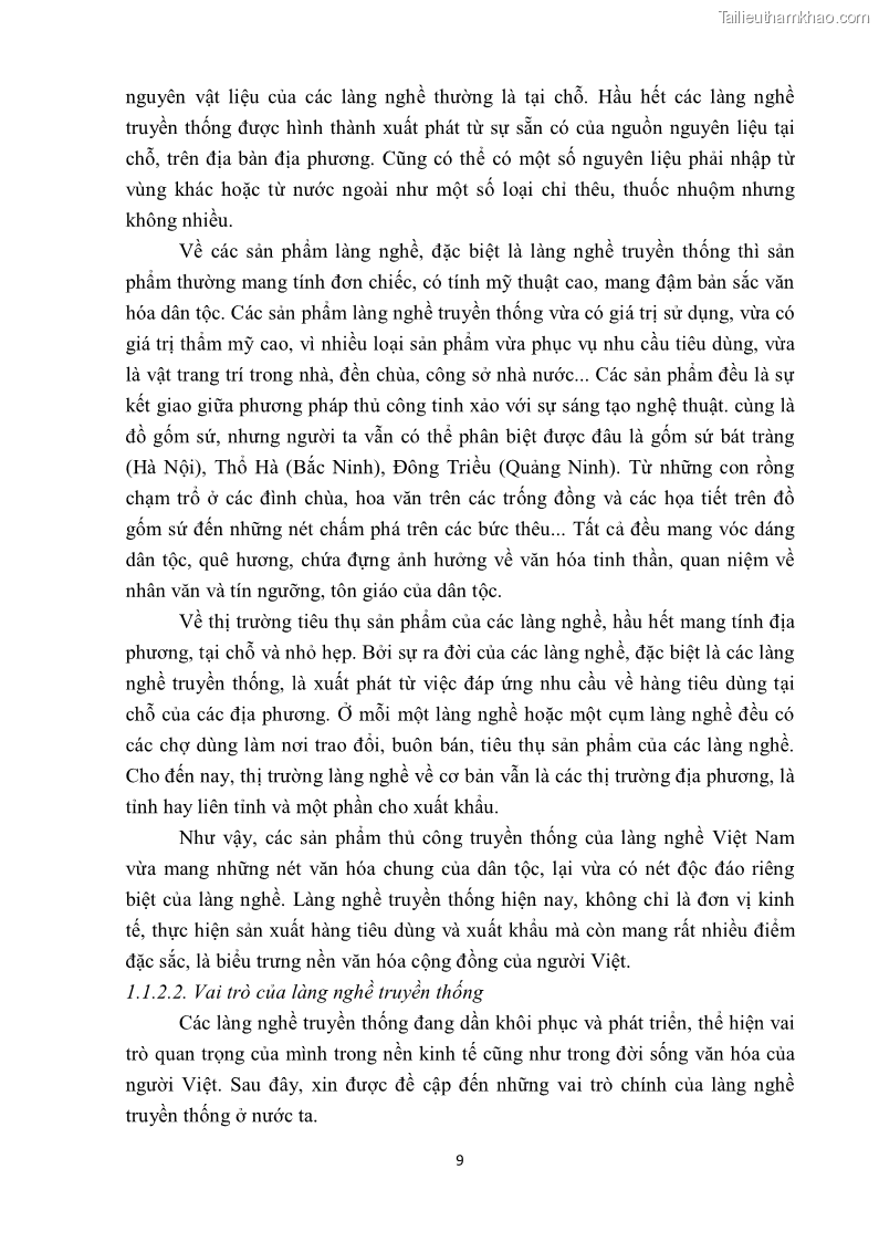 Khóa luận tốt nghiệp văn hóa du lịch Tìm hiểu một số làng nghề truyền thống tiêu biểu ở tỉnh Thừa Thiên – Huế phục vụ phát triển du lịch - 2 Trang 20