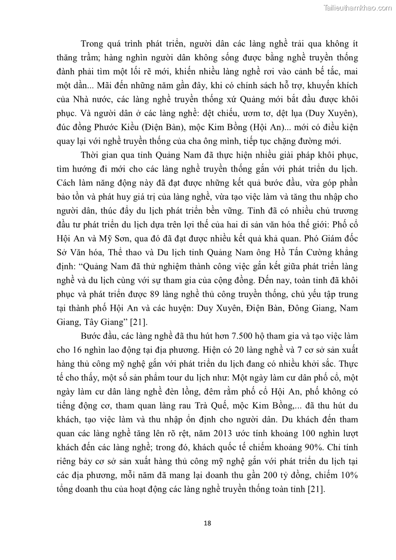 Khóa luận tốt nghiệp văn hóa du lịch Tìm hiểu một số làng nghề truyền thống tiêu biểu ở tỉnh Thừa Thiên – Huế phục vụ phát triển du lịch - 3 Trang 29