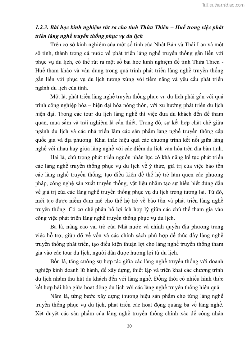 Khóa luận tốt nghiệp văn hóa du lịch Tìm hiểu một số làng nghề truyền thống tiêu biểu ở tỉnh Thừa Thiên – Huế phục vụ phát triển du lịch - 3 Trang 31