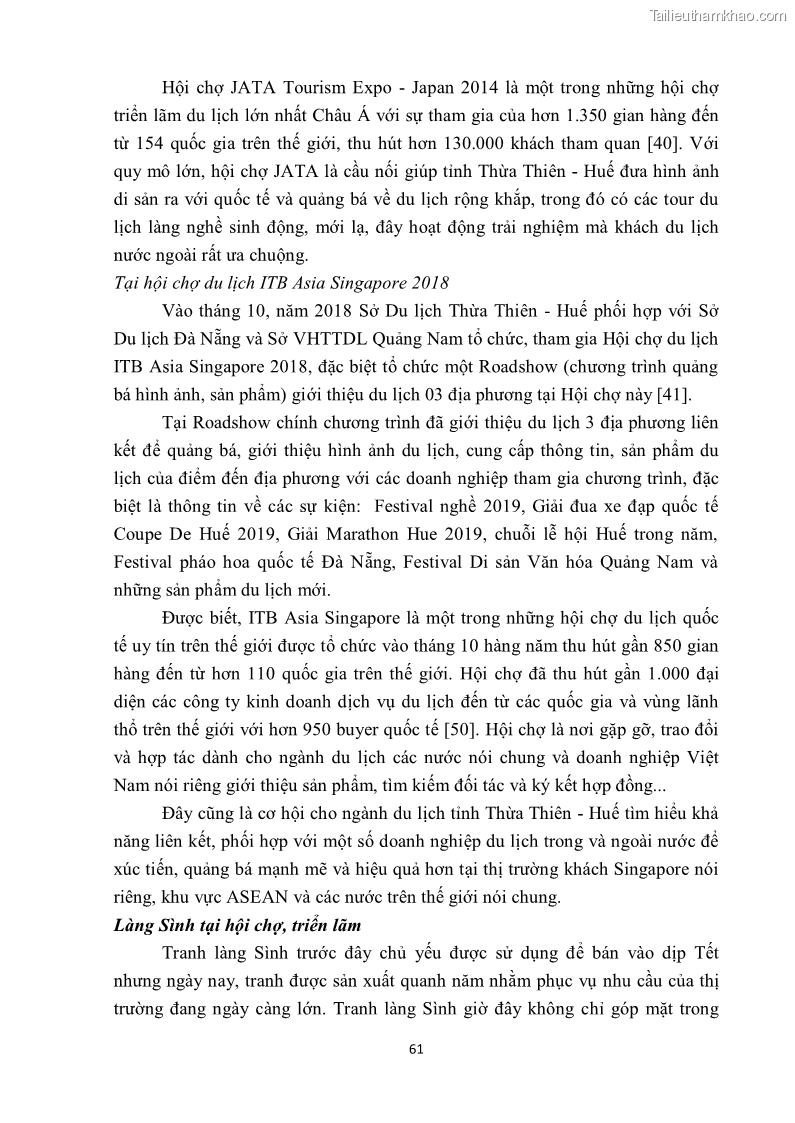 Khóa luận tốt nghiệp văn hóa du lịch Tìm hiểu một số làng nghề truyền thống tiêu biểu ở tỉnh Thừa Thiên – Huế phục vụ phát triển du lịch - 6 Trang 72