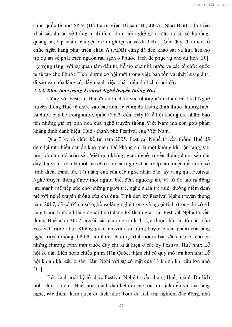 Khóa luận tốt nghiệp văn hóa du lịch Tìm hiểu một số làng nghề truyền thống tiêu biểu ở tỉnh Thừa Thiên – Huế phục vụ phát triển du lịch - 6 Trang 66