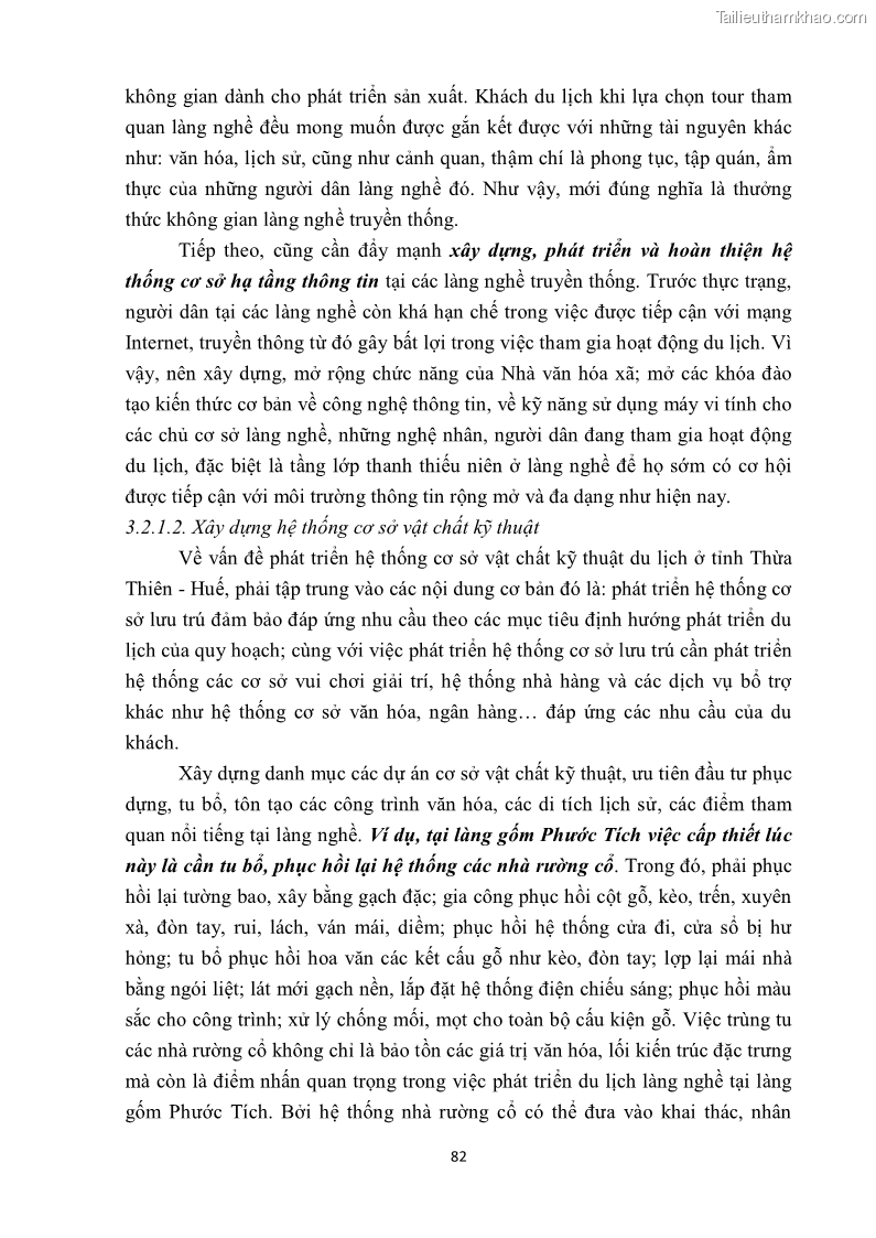 Khóa luận tốt nghiệp văn hóa du lịch Tìm hiểu một số làng nghề truyền thống tiêu biểu ở tỉnh Thừa Thiên – Huế phục vụ phát triển du lịch - 8 Trang 93