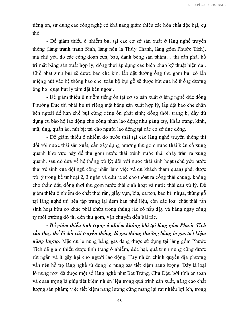 Khóa luận tốt nghiệp văn hóa du lịch Tìm hiểu một số làng nghề truyền thống tiêu biểu ở tỉnh Thừa Thiên – Huế phục vụ phát triển du lịch - 9 Trang 107