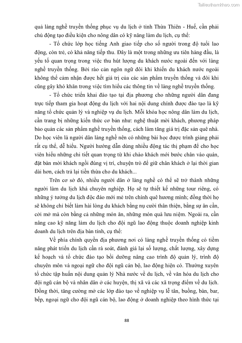 Khóa luận tốt nghiệp văn hóa du lịch Tìm hiểu một số làng nghề truyền thống tiêu biểu ở tỉnh Thừa Thiên – Huế phục vụ phát triển du lịch - 9 Trang 99