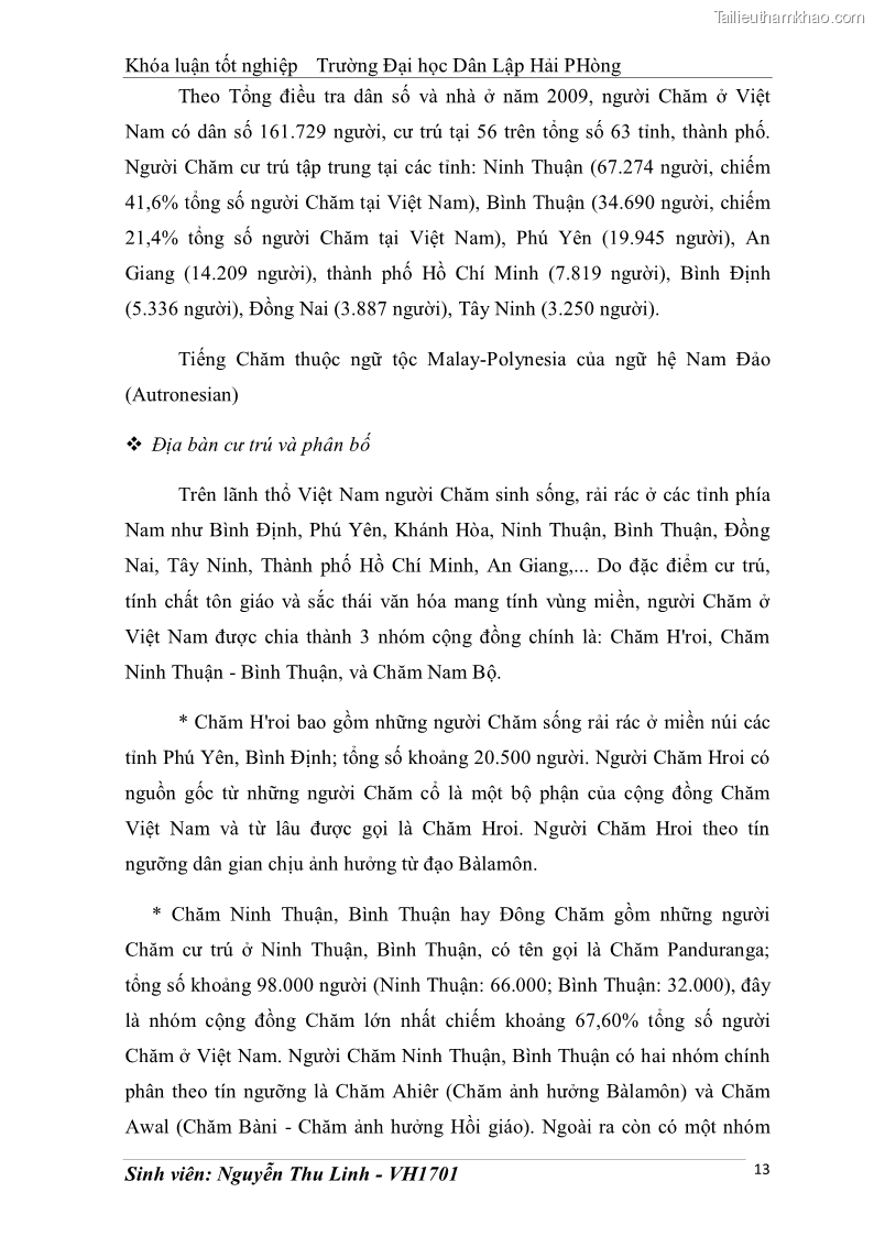 Khóa luận tốt nghiệp văn hóa du lịch Tìm hiểu thực trạng và đề xuất giải pháp khai thác phát triển du lịch đối với Tháp Bà - Lễ hội Tháp Bà ở Nha Trang - 2 Trang 23